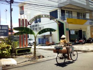 Jalan Pemuda Klaten tumbuh pohon pisang