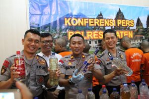 polres klaten amankan narkoba dan miras