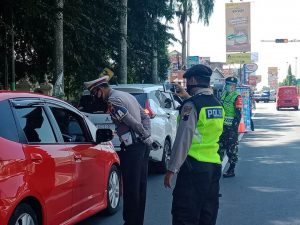 penyekatan lalu lintas prambanan