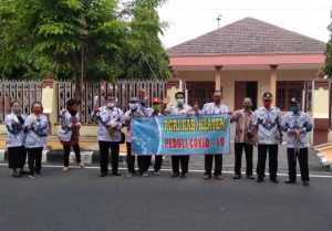 pgri klaten bagikan masker