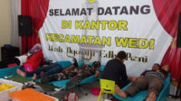 babinsa wedi ikuti donor darah