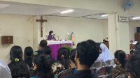 misa menjelang UAS ASMI santa maria Yogyakarta