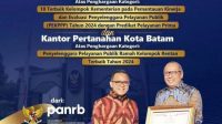 Kementerian ATRBPN Ucapkan Selamat Kepada Kantor Pertanahan Kota Bandar Lampung Dan Kota Batam