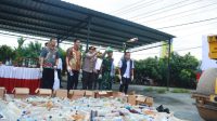 Polres Klaten menggelar pemusnahan barang bukti minuman keras