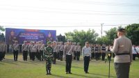 Polres Klaten melaksanakan Apel Gelar Pasukan Operasi Patuh Candi 2025 di halaman depan Mapolres Klaten